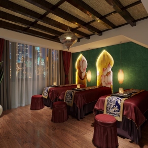 东南亚风格足浴包间3D模型下载